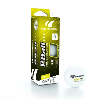 Cornilleau P-BALL ABS EVOLUTION 3*** ITTF Stalo teniso kamuoliukai, 3 vnt.