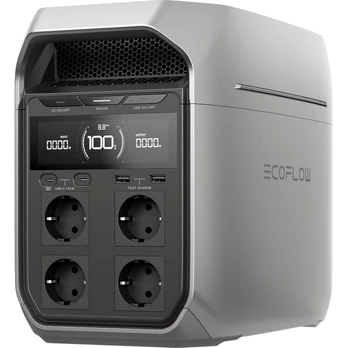 Portable Power Station - EcoFlow - DELTA 3 Plus - 1024 kWh Capacity, Power Security, Portable Design