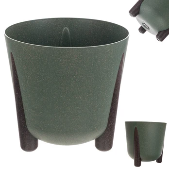 Žalia moderni gėlinė vazonas su kojelėmis 34cm