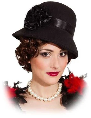 Orlob Karneval Sort Charleston hat
