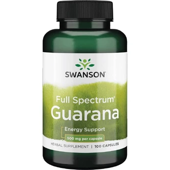 Swanson Guarana 500mg 100 Kapsulių