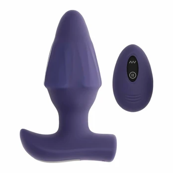 EVOLVED STARBURST Expandable Plug with Remote, 10.2 cm, Black