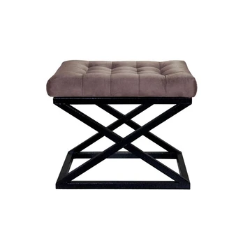 Pouffe Capraz - Black, Brown