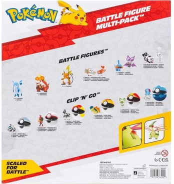 Jazwares Pokemon Battle Ready pack 10 figures