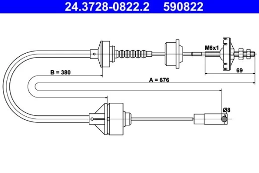 Sankabos trosas ATE 24.3728-0822.2
