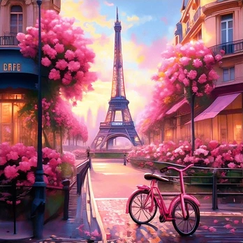Diamond Painting kit "Paris" 40x40 cm WD3214