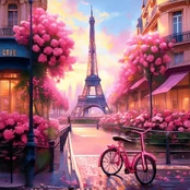 Diamond Painting kit "Paris" 40x40 cm WD3214 kaina