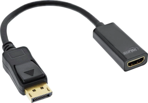 Adapteris AV InLine DisplayPort – HDMI juoda (17198C)