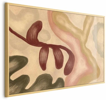 Artgeist Plakatas - Colorful Shapes - worn figures in lime wash technique