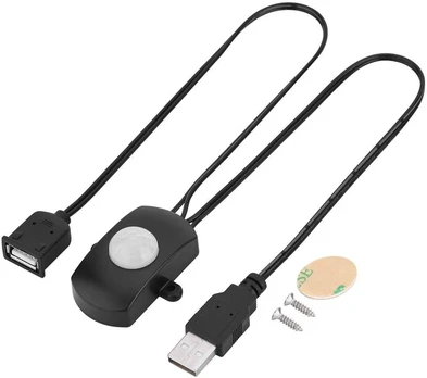 Mini Pir Judesio Jutiklis Dc 5-24v Led Apšvietimui