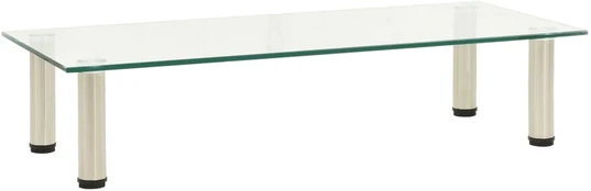 TV staliukas, skaidrus, 80x35x17cm, grūdintas stiklas