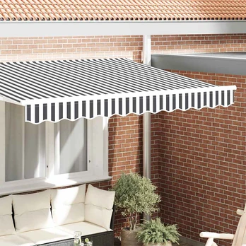 Markizės apdailos elementas 2.5 m rėmui antracito ir baltos spalvos 2.3x0.2 m