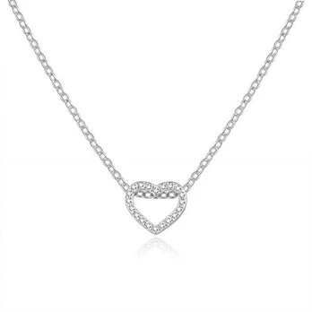 Beneto Charming sidabrinis necklace with zircons AGS1283 / 47L (chain, pendant)