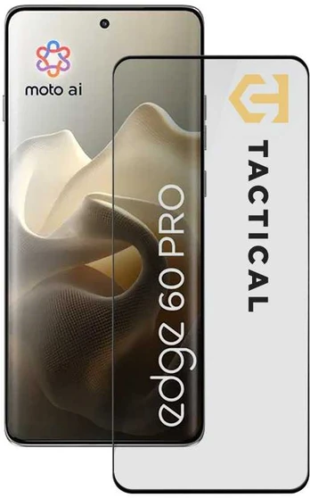 Dėklas Tactical Glass Shield 5D for Motorola Edge 60 Pro Juodas