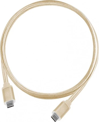 Kabelis USB SilverStone USB-C – USB-C 0,5 m Auksinis (52039)