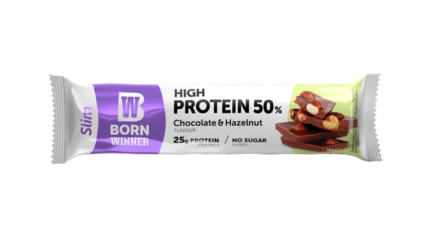 BW Slim protein bar Chocolate Hazelnut 50 gr 50% baltymų