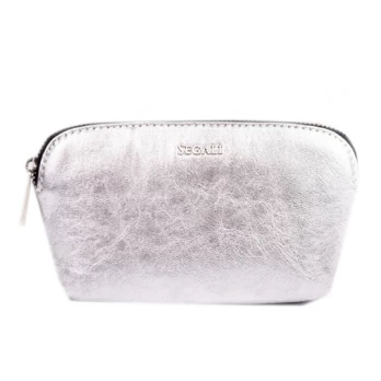 SEGALI - Leather bag etue A4 Silver