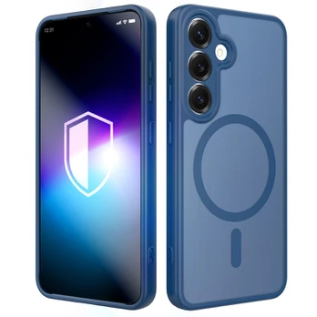 Dėklas 3MK Misty MagCase do Samsung Galaxy S25 niebieki