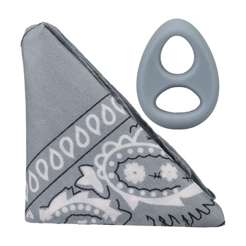 Doc Johnson The Code Silicone Support Ring with Matching Pilkas Bandana Set