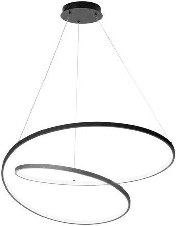 60W LED pakabinamas šviestuvas LIEVE, juodas, CCT