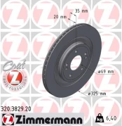 Stabdžių diskas ZIMMERMANN 320.3829.20 kaina