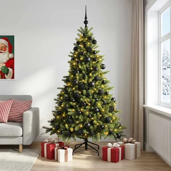 Dirbtinė kalėdinė eglutė su rutuliuku 240 cm 300 LED