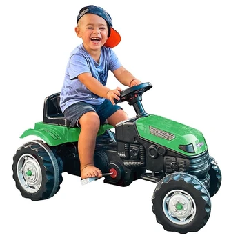 Woopie Vaikiškas minamas traktorius Farmer GoTrac, žalias