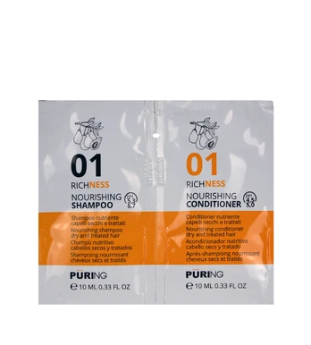 PURING 01 Richness Nourishing Shampoo + Conditioner 10ml