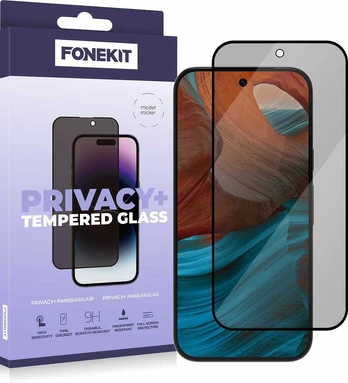 Fonekit Privacy+ Full Cover -panssarilasi, Google Pixel 9A