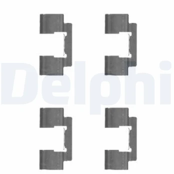 Priedų komplektas, diskinių stabdžių trinkelės DELPHI LX0481