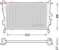 Radiatorius, variklio aušinimas DENSO DRM09045 kaina