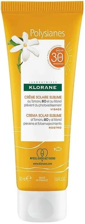 Apsauginis kremas nuo saulės Klorane Polysianes SPF30, 50 ml