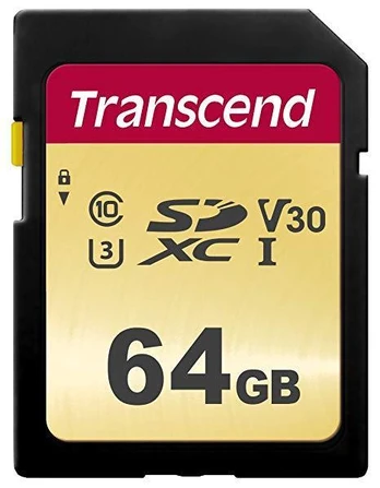 Atminties kortelė TRANSCEND 64GB UHS-I U3 SD kortelė MLC