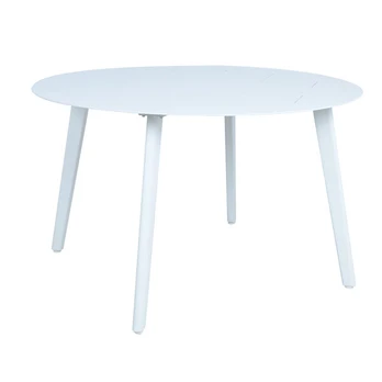 Sodo stalas Home4You Savo, 120x73 cm, baltas