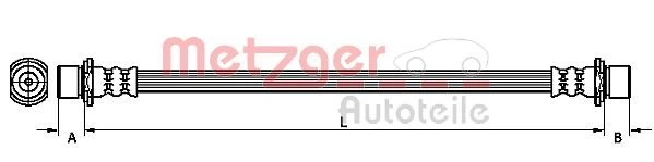Stabdžių žarnelė METZGER 4110056