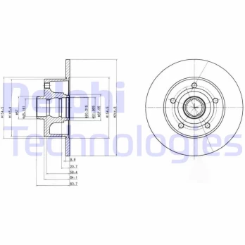 Stabdžių diskas DELPHI BG3030