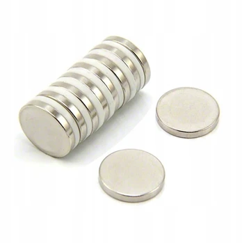 Neodiminis magnetas 20x5 mm N42, stiprus cilindrinis diskas