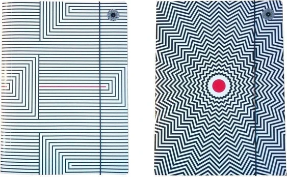 Ziemia Obiecana Pažadėtosios žemės A4 aplankas su elastine juostele Pattern One (10 vnt)