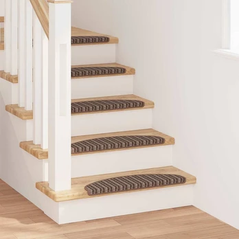 Savaime prilipantys laiptų kilimėliai 15 pcs Ruda