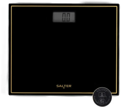 Svarstyklės Salter 9207 BGHCFEU12 Compact Electronic Bathroom Scale, Juodas