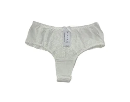 Finella 83177 baltos medvilninės stringelės