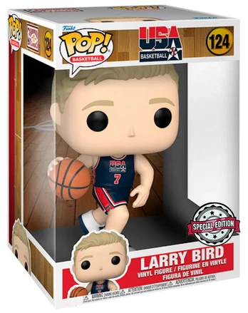 Funko POP! NBA SUPER SIZED 10" Larry Bird (1992 Team USA Navy Uniform) #124