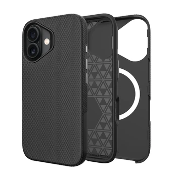 Dėklas Perfectionists Triangle Mag Case Apple iPhone 16 Plus juodas