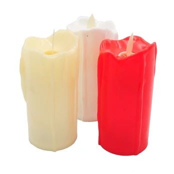 LED žvakė, 11 cm : Spalva - Rusvai gelsva