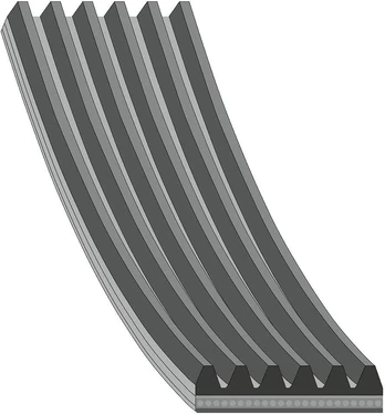 V formos diržas, 6 šonkauliai, 2273 mm, Epdm