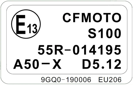 9GQ0-190006 LABEL, TOWING