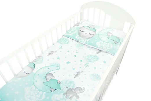 Cover set - 2 pcs - 135x100, 40x60 - ELEPHANT - MINT