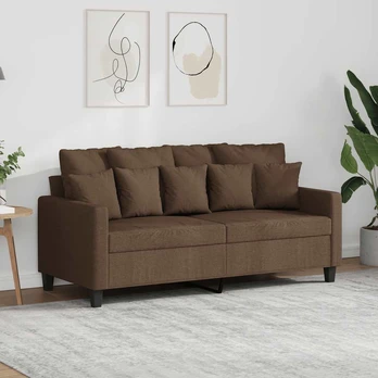 Dvivietė sofa, rudos spalvos, 140cm, audinys