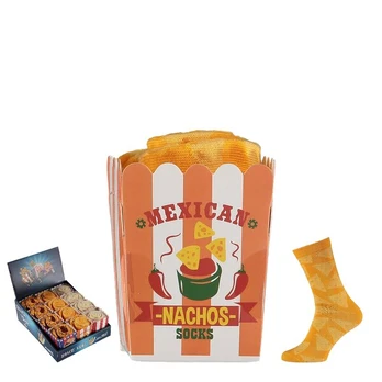 Kojinės vyrams dovanų dėžutėje Snack Time Socks Mexican Nachos, 41-46