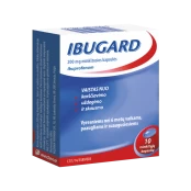 IBUGARD 200 mg minkštosios kapsulės N10 kaina